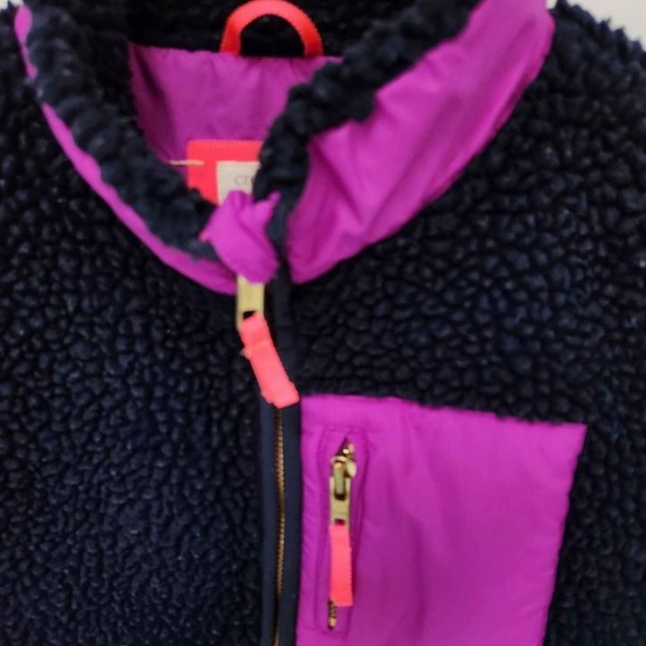 J. Crew Crewcuts Girls Sherpa Vest, Size 12 - Picture 3 of 4